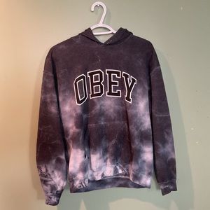 Obey Hoodie Tie Dye Blue
